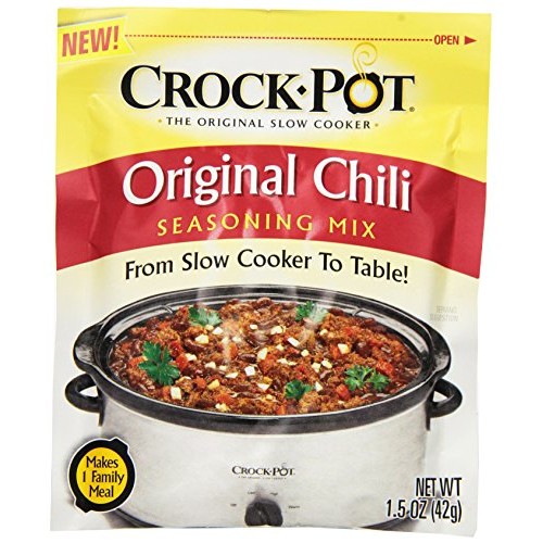 Crock Pot Seasoning Mix, Original Chili, 1.5 Ounce Pack Of 12