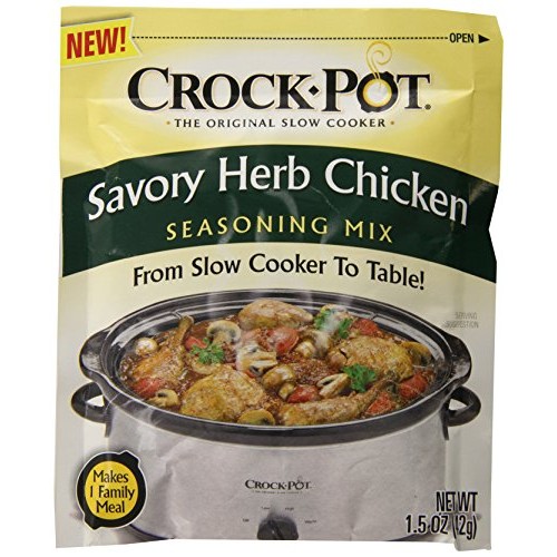 Crock Pot Seasoning Mix, Savory Herb Chicken, 1.5 Ounce Pack Of