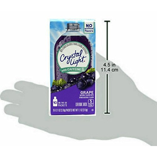 Crystal Light Crystal Light On The Go Energy Grape, 10 Ct Pack