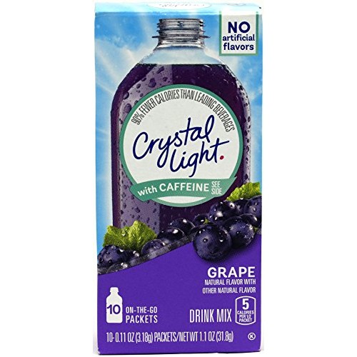 Crystal Light Crystal Light On The Go Energy Grape, 10 Ct Pack