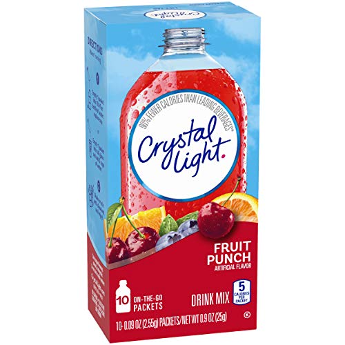 Crystal Light Fruit Punch Drink Mix 60 On-The-Go Packets, 6 Pac