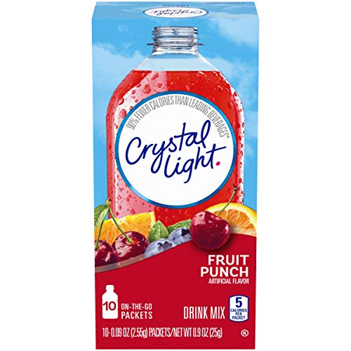 Crystal Light Fruit Punch Drink Mix 60 On-The-Go Packets, 6 Pac