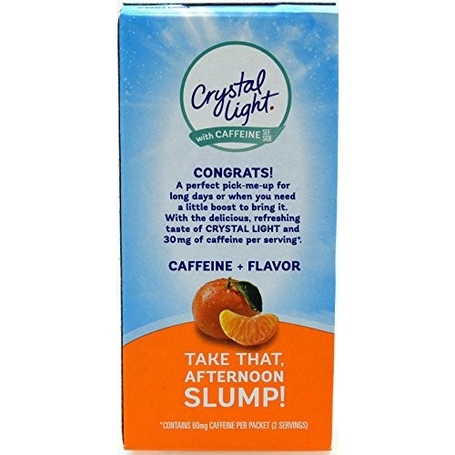 Crystal Light On The Go Citrus With Caffeine Drink Mix, 10-Packe