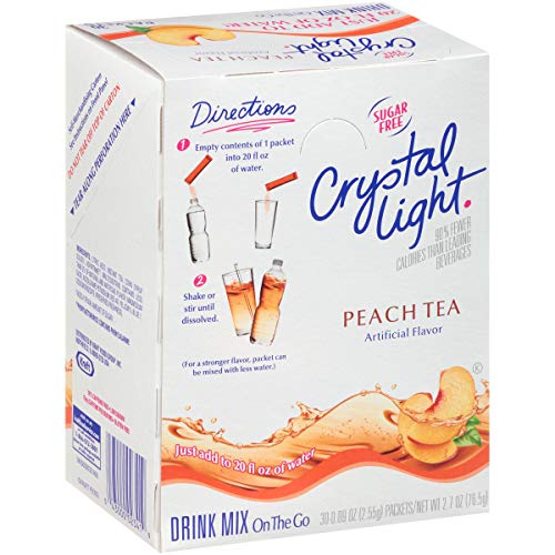 Crystal Light Single Serve Sugar-Free Peach Tea Mix, 2.7 Oz. On