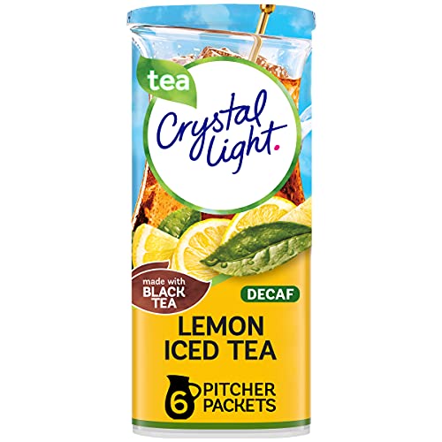 Crystal Light Decaffeinated Lemon Iced Tea Drink Mix 72 Pitcher