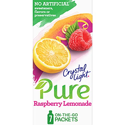 Crystal Light Pure On The Go Raspberry Lemonade Drink Mix, 1.05