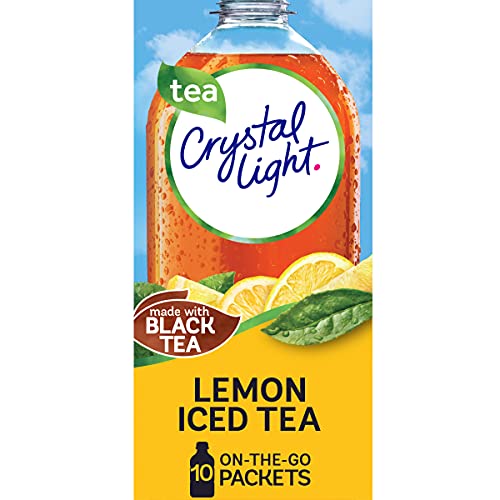 Crystal Light Lemon Iced Tea Drink Mix 60 On-The-Go Packets, 6