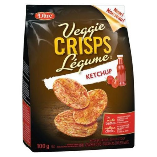 Dare Ketchup Veggie Crisps, 100g/3.5oz, Bag