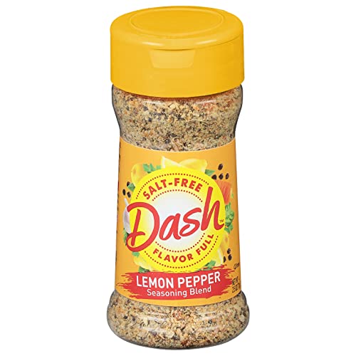 Dash Salt-Free Seasoning Blend, Lemon Pepper, 2.5 Ounce Pack of 8