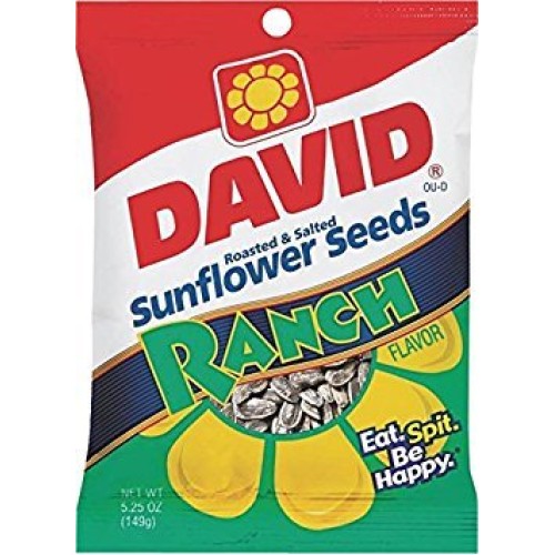 David, Sunflower Seeds, Roasted & Salted, Ranch, 5.25oz ...