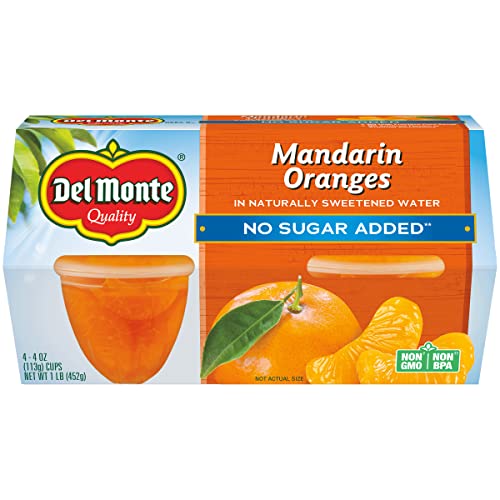 Del Monte, Mandarin Oranges No Sugar Added, 16 Oz Pack Of 4