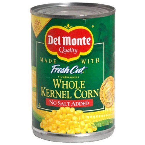 Del Monte Whole Kernel Corn - No Salt Added 15.25 Oz. Pack Of 2