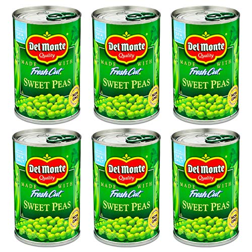 Del Monte Fresh Cut Sweet Peas - With Sea Salt 15 Oz. 6 Pack