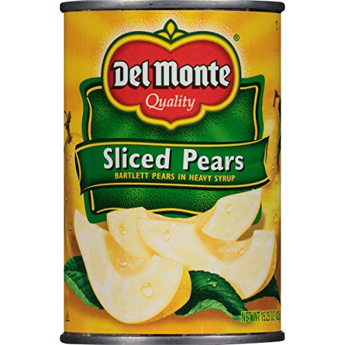 Del Monte Canned Bartlett Sliced Pears In Heavy Syrup, 15.25-Oun