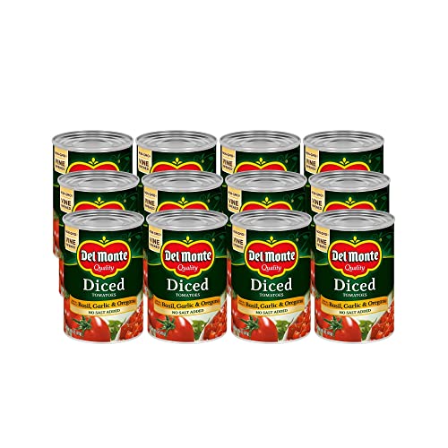 Del Monte Canned Diced Tomatoes With Basil, Garlic, Oregano And