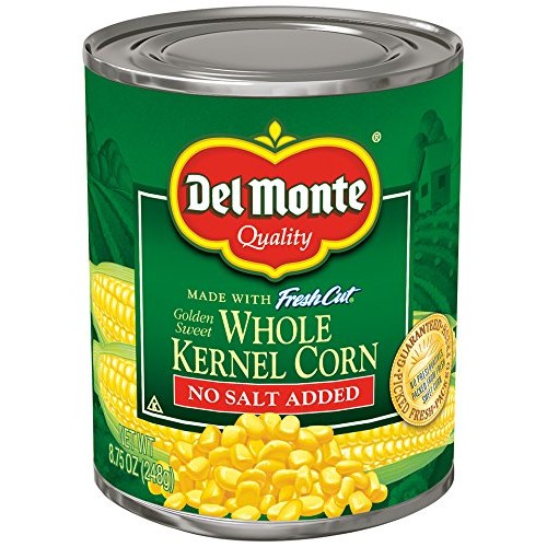 Del Monte Canned Fresh Cut Golden Sweet Whole Kernel Corn No Sal