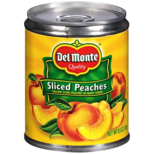 Del Monte Canned Sliced Peaches, 8.5 Ounce Pack Of 12