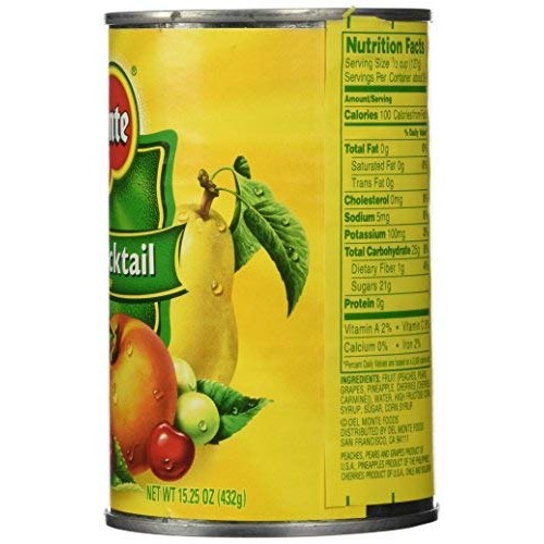 Del Monte Classic Fruit Cocktail In Heavy Syrup 15.25 Oz Pack O