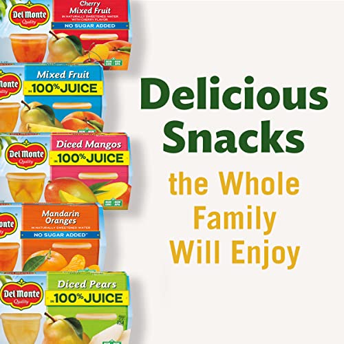 Del Monte, Diced Mangos In Juice, 4 Oz, Pack Of 4