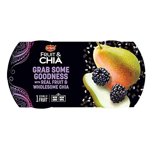 Del Monte Fruit &Amp; Chia Snack Cups, Pears In Blackberry Flavored