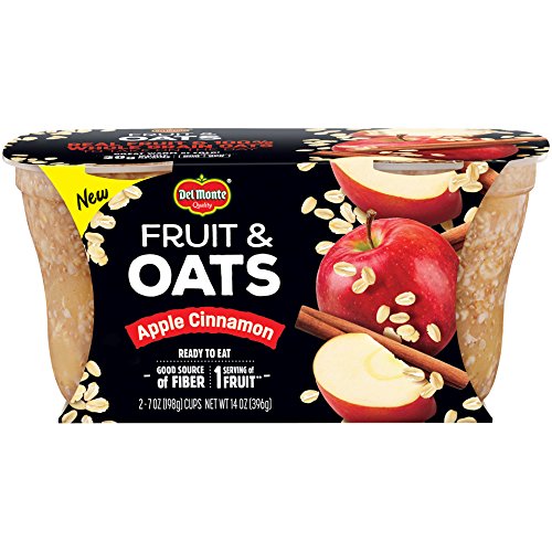 Del Monte Fruit And Oats Snack Cups, 7 Ounce, Pack Of 2