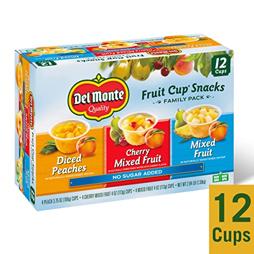 Del Monte No Sugar Added Fruit Cup Variety Pack Variety Pack