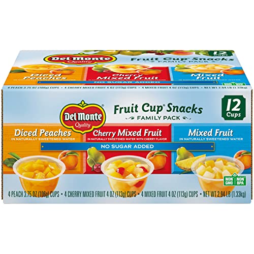 Del Monte No Sugar Added Fruit Cup Variety Pack Variety Pack