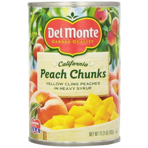 Del Monte Peach Chunks Yellow Peaches In Heavy Syrup, 15.25-Ounc