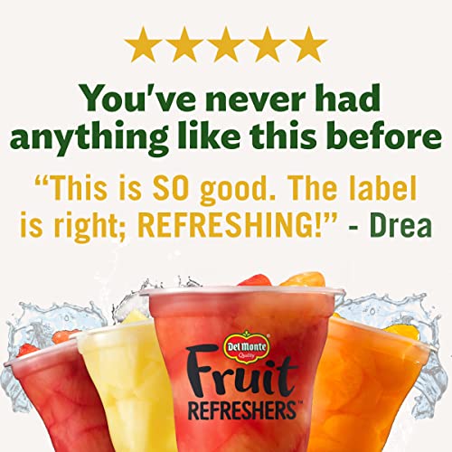 Del Monte Refreshers Red Grapefruit In Guava Fruit Water Cups, 7