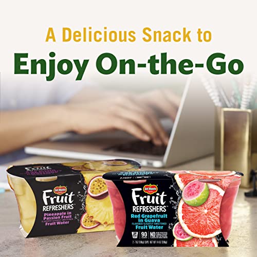 Del Monte Refreshers Red Grapefruit In Guava Fruit Water Cups, 7