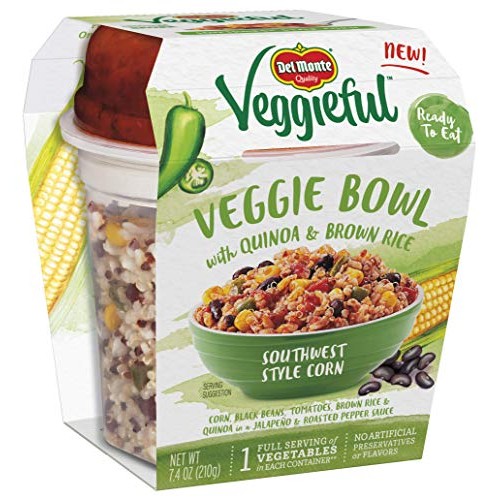 Del Monte Veggieful Southwest Style Corn Veggie Bowl - 7.4-Ounce