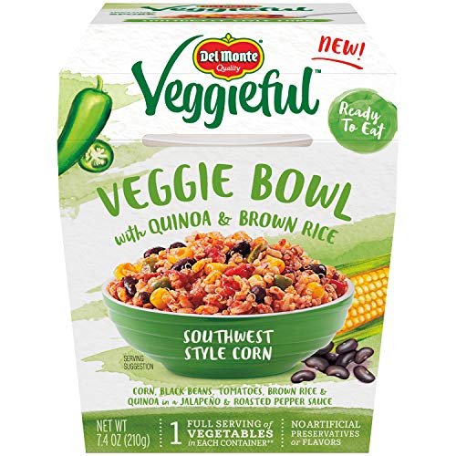 Del Monte Veggieful Southwest Style Corn Veggie Bowl - 7.4-Ounce