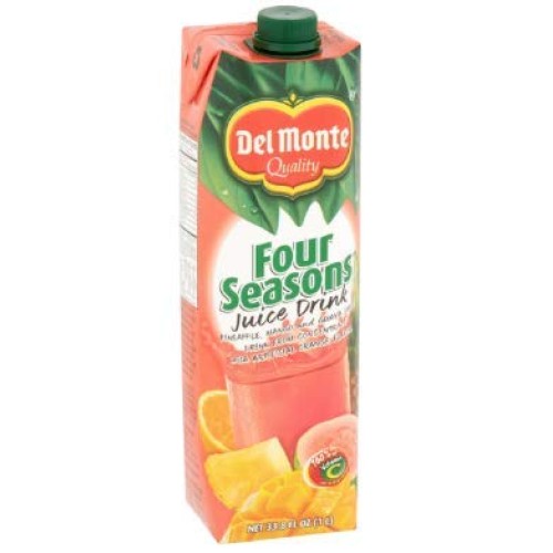 Pack Of 6 Del Monte Four Seasons Juice Drink 33.8 Ounce