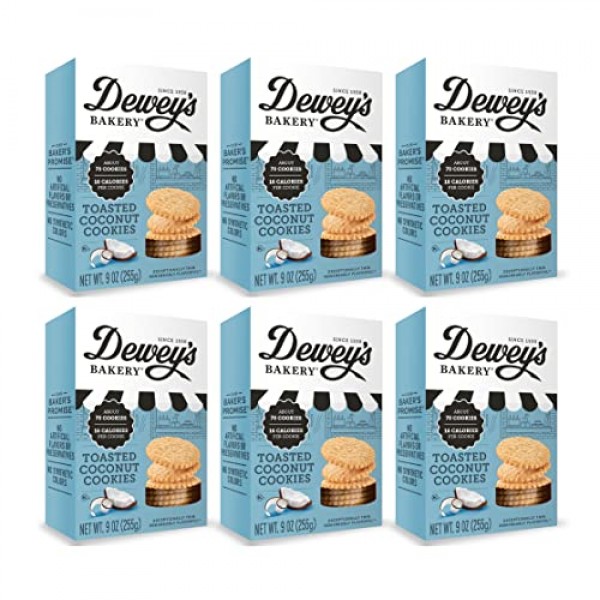 Deweys Bakery Toasted Coconut Moravian Cookie Thins
