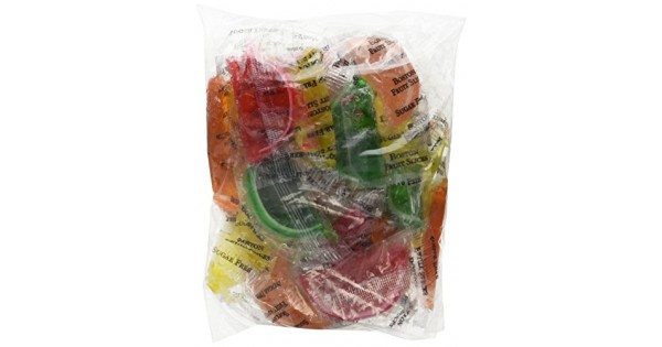 DiabeticFriendly® Sugar Free Assorted Fruit Fruit Slices, Orange, Cherry,  Lime & Lemon, Individually Wrapped, 1lb Bag