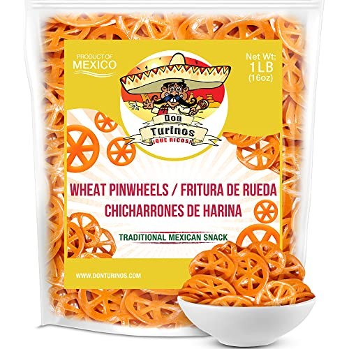 Duritos Duros Pinwheels Wheat Snacks 1LB - Mexican Wheat Wheel...