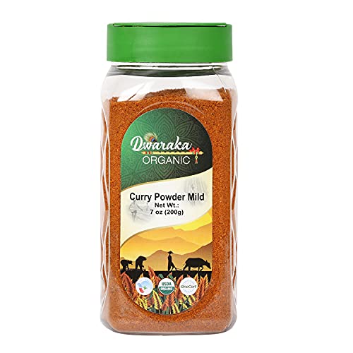 Dwaraka Organic - Curry Powder Mild, 7oz, Healthy, Organic, Non ...