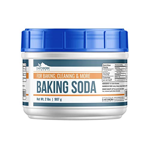 Baking Soda 32 Oz 2 Lbs By Earthborn Elements, Reusable Tub,