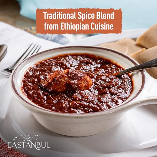 Eastanbul Berbere Spice Blend, 5.3oz Berbere Spice Ethiopian Aut...