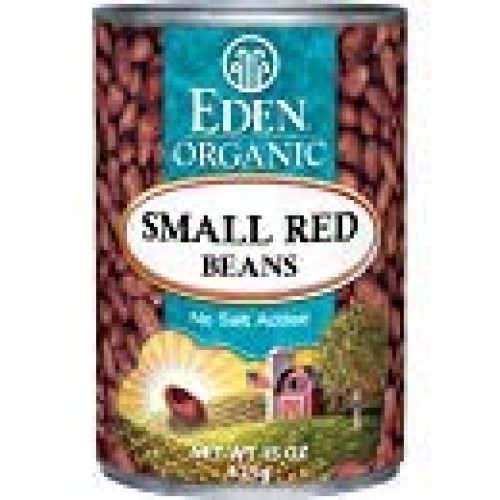 Eden Organic Small Red Beans, No Salt Added, 15-Ounce Cans Pack