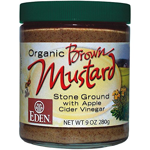 Organic Brown Mustard - 9 Oz. Glass Jar Pack Of 3