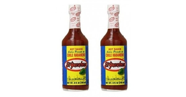 El Yucateco Chile Habanero Hot Sauce Bottle Red 8 Ounce 8583