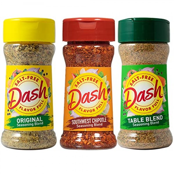 Mrs. Dash Salt Free Seasoning Blends Variety Bundle Pack - 12 Flavor  Variety With June Street Market Blank Recipe Card