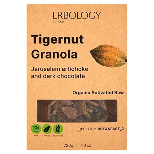 Erbology Organic Tigernut Granola 3 X 7.8 Oz Pack With Sunchok