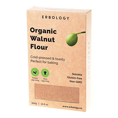 Organic Walnut Flour 10.6 Oz - Soluble - Gluten-Free - From Cold