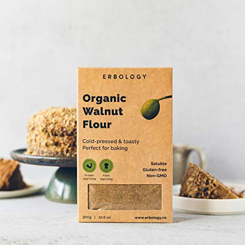 Organic Walnut Flour 10.6 Oz - Soluble - Gluten-Free - From Cold