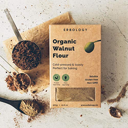 Organic Walnut Flour 10.6 Oz - Soluble - Gluten-Free - From Cold