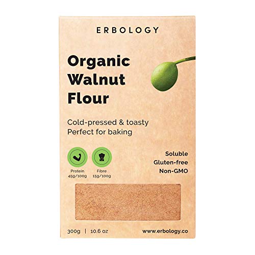 Organic Walnut Flour 10.6 Oz - Soluble - Gluten-Free - From Cold