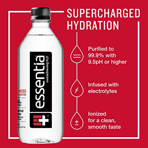 Essentia Water; 20-Oz. Bottles; Case Of 24; Ionized Alkaline Bot