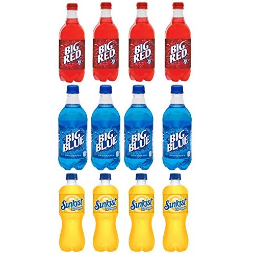 Luv Box-Variety Soft Drinks Pack , 20 Oz , Pack Of 12, Big Red ,